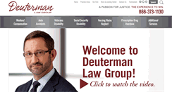 Desktop Screenshot of deutermanlaw.com